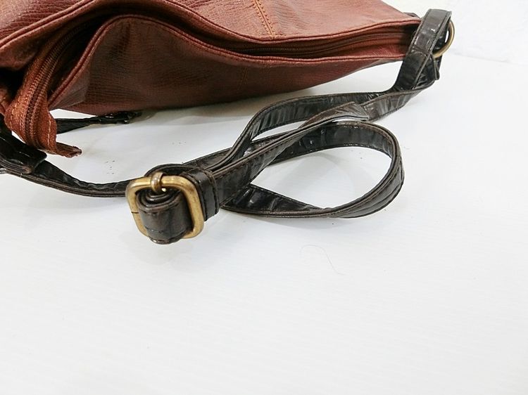 AK ANNE KLEIN แท้ กระเป๋าสะพายข้างน้ำตาลคลาสสิกสปอต รูปที่ 8