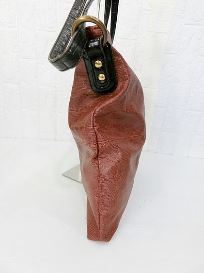 AK ANNE KLEIN แท้ กระเป๋าสะพายข้างน้ำตาลคลาสสิกสปอต รูปที่ 4