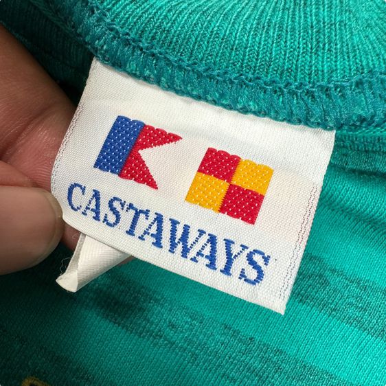 เสื้อยืดแขนยาว Castaways 90s made USA Size M  รูปที่ 3