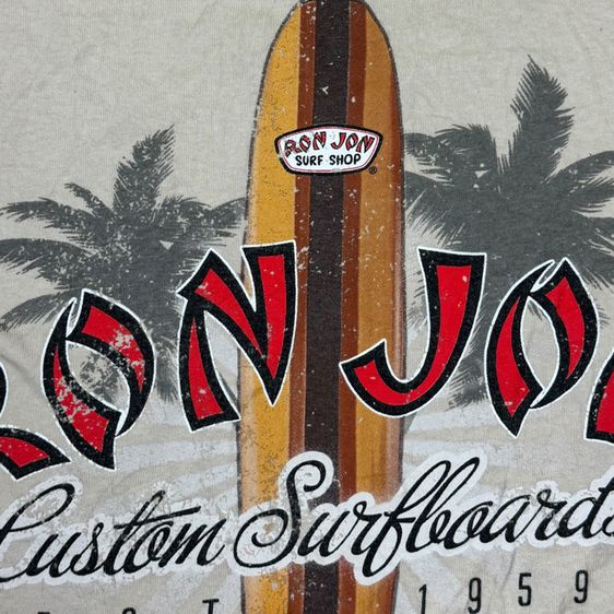 เสื้อยืดแขนยาว Ron Jon​ Custom​ Surfboard งานป้าย Size M รูปที่ 4