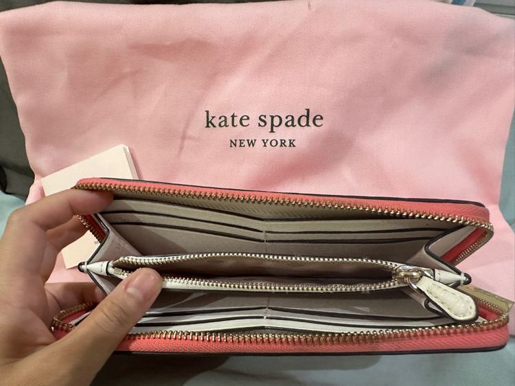 กระเป๋าสตางค์ทรงยาว Kate Spade มือสอง รูปที่ 2