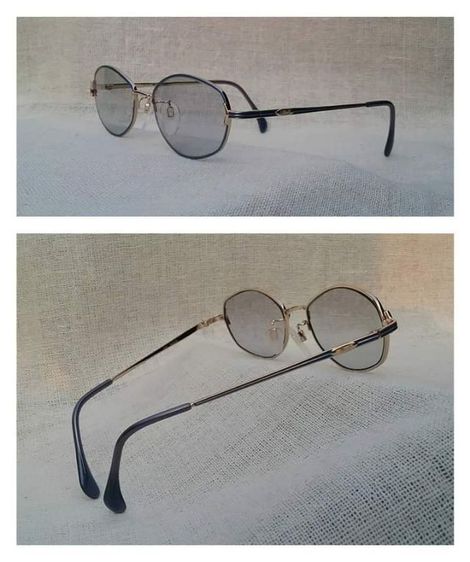 แว่นตาออสเตรียแฮนด์คราฟท์ SILHOUETTE 'ซิลูเอตต์' กรอบไทเทเนียมบริสุทธิ์สีทอง ขลิบสีฟ้าคอร์นฟลาวเวอร์  เลนส์ออโต้ โฟโตโครมิก โพลีคาร์บอเนต สีเทา–สว่าง...Authentic Vintage SILHOUETTE handcrafted in Japan
 รูปที่ 12