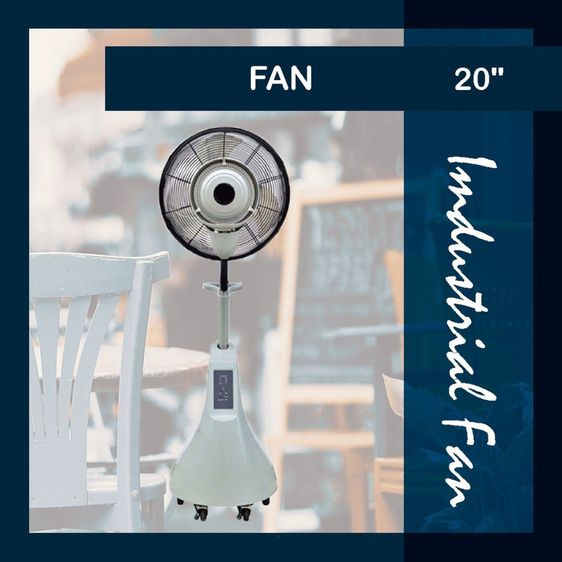 พัดลมไอน้ำ INOVA MFS-20L  Inova Industrial Fan ขนาด 20 นิ้ว รูปที่ 17