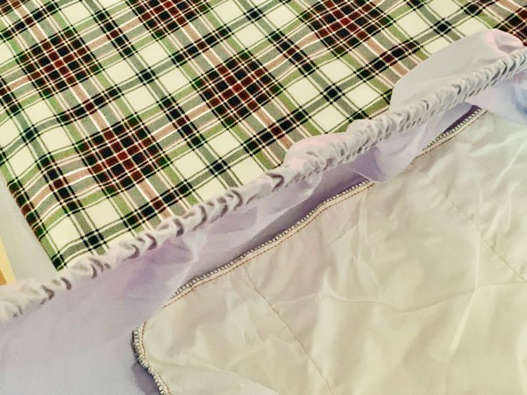 ผ้าปูที่นอนรัดมุม (แบบหนา) ขนาด 6ฟุต สีน้ำเงินลายสก๊อต มือสองสภาพดี สินค้าญี่ปุ่น-เกาหลีแท้ รูปที่ 5