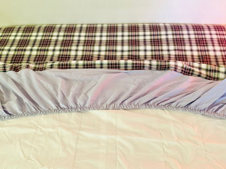 ผ้าปูที่นอนรัดมุม (แบบหนา) ขนาด 6ฟุต สีน้ำเงินลายสก๊อต มือสองสภาพดี สินค้าญี่ปุ่น-เกาหลีแท้ รูปที่ 6