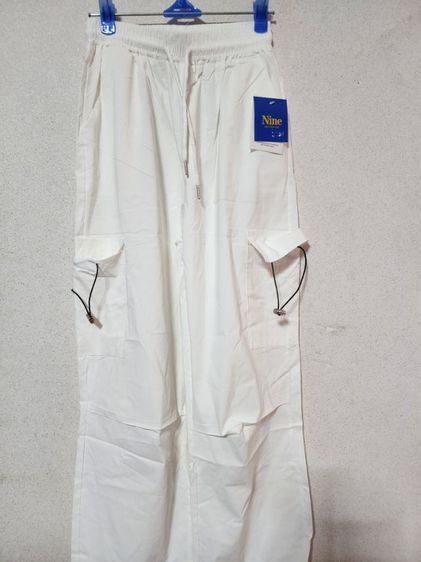 กางเกงขายาวคาโก้ มีสีเขียว  สีขาว สีน้ำตาล ผ้าลินินผสมผ้าฝ้ายเอว28"-33" หนัก60โลใส่ได้ รูปที่ 3