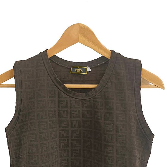 Fendi Monogram cropped tank Made In Italy รูปที่ 2