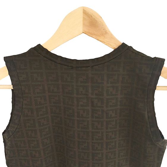 Fendi Monogram cropped tank Made In Italy รูปที่ 11
