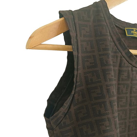 Fendi Monogram cropped tank Made In Italy รูปที่ 3