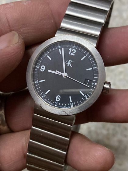นาฬิกายี่ห้อ CALVIN  KLEIN   ck  สวิสเมด  ของแท้มือสอง สายยาว ผู้ชาย  1700฿ รูปที่ 3