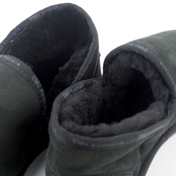 รองเท้าหนังแกะ  EMU AUSTRALIA SHEEPSKIN SLIPPERS ASHFORD Black W11 M10  ของใหม่ รูปที่ 6