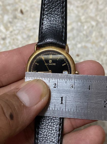 นาฬิกายี่ห้อ LA NACRE  ควอทซ์ สวิสเมด  เรือนบาง 32 มิลลิเมตร   1000฿ รูปที่ 6