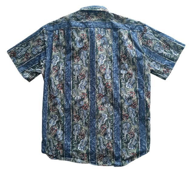 ❌ขายแล้ว❌Hilo Hattie 
Classic Ukulele print hawaiian shirts
Made in U.S.A.
🔵🔵 รูปที่ 3