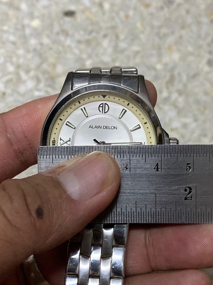 นาฬิกายี่ห้อ ALIAN  DELON  ควอทซ์ ของแท้มือสอง สแตนเลสทั้งเรือนใหญ่ สายยาว 7 นิ้ว มีกล่อง   1200฿ รูปที่ 6