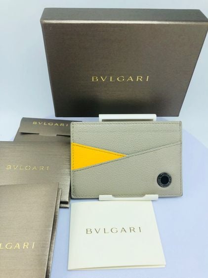 หนังแท้ ไม่ระบุ เนื้อ BVLGARI card holder (670299)