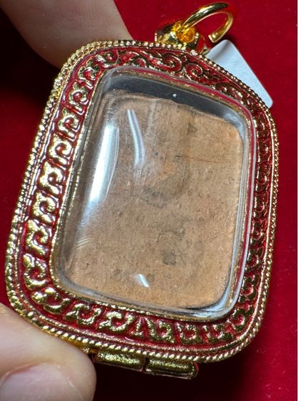 หลวงพ่อปาน วัดบางนมโค พิมพ์สมเด็จทรงไก่หางพวง ในเลี่ยมกรอบทองลงยาพร้อมใช้งาน  รูปที่ 9