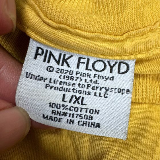 เสื้อยืด Pink Floyd​ ผ้านิ่ม Size XL​ รูปที่ 5