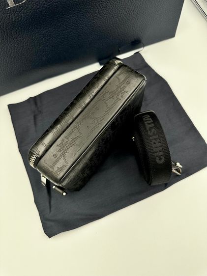 Black Dior Oblique Galaxy Leather - Pouch with Strap รูปที่ 7