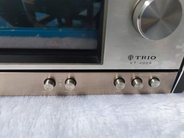 Sale1690บาท ขายตามสภาพเทสแค่เสียบไฟ TRIO KT-4005 Solid State AM-FM(คลื่นสั้น) Stereo Tuner แนววินเทจสภาพเดิมๆสวยๆมือสองจากญี่ปุ่น  รูปที่ 5