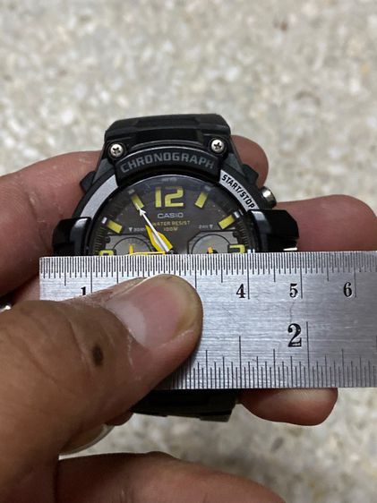 นาฬิกายี่ห้อ CASIO  โครโนกราฟ ของแท้มือสอง  สายไม่เดิม  550฿ รูปที่ 5