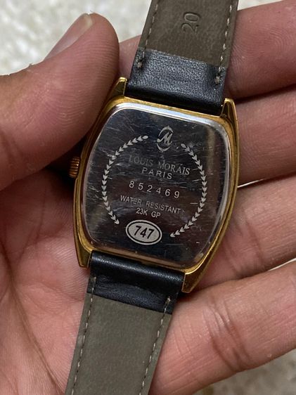 นาฬิกายี่ห้อ LOUIS  MORAIS  ควอทซ์ ของแท้มือสอง  ทองสวย สายเปลี่ยนมา  750฿ รูปที่ 2