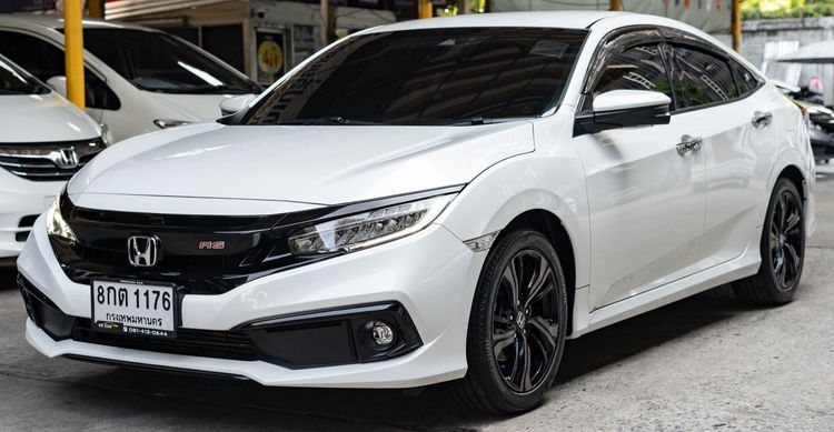 Honda Civic 2019 1.5 Turbo RS Sedan เบนซิน ไม่ติดแก๊ส เกียร์อัตโนมัติ ขาว รูปที่ 2
