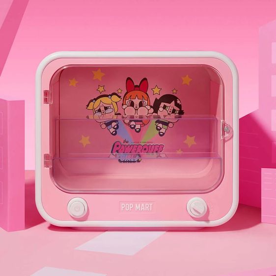 ตู้ตั้งโชว์ Popmart CRYBABY × Powerpuff Girls Series-TV Set Luminous รูปที่ 2