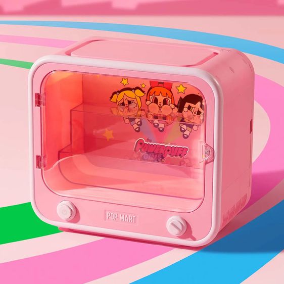 ตู้ตั้งโชว์ Popmart CRYBABY × Powerpuff Girls Series-TV Set Luminous รูปที่ 3