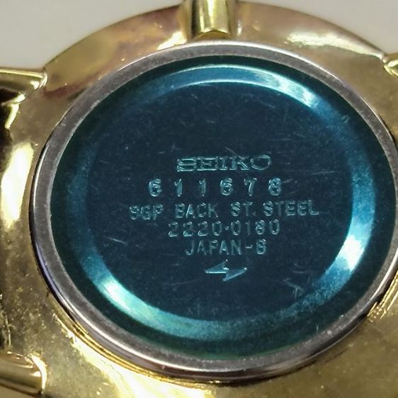 นาฬิกา Seiko ไขลานเครื่อง 2220 กะไหล่ทอง สภาพสวย รูปที่ 4