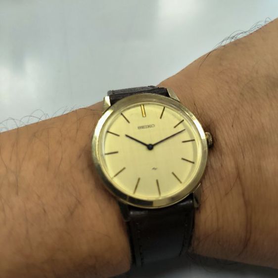 นาฬิกา Seiko ไขลานเครื่อง 2220 กะไหล่ทอง สภาพสวย รูปที่ 6
