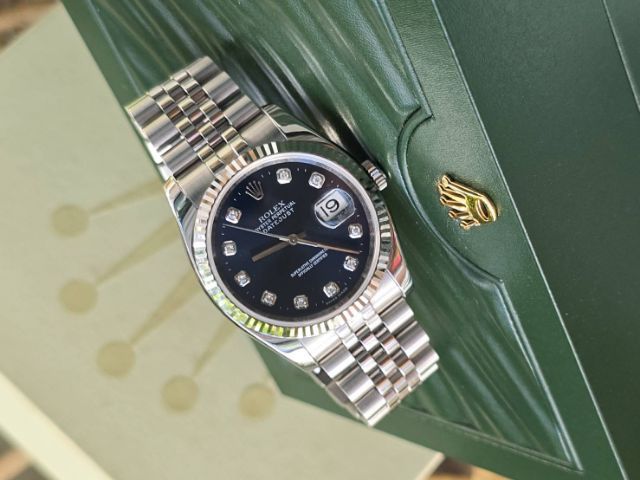 ROLEX OYSTER PERPETUAL DATEJUST Blue Dial (King) รูปที่ 5