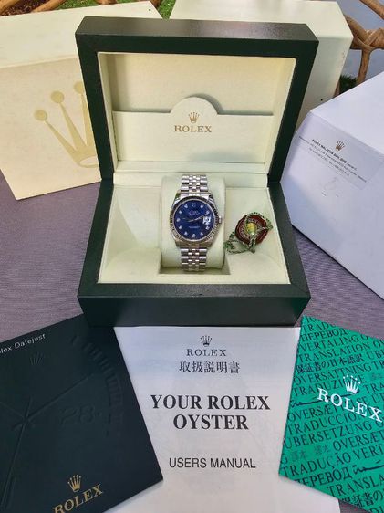 ROLEX OYSTER PERPETUAL DATEJUST Blue Dial (King) รูปที่ 15