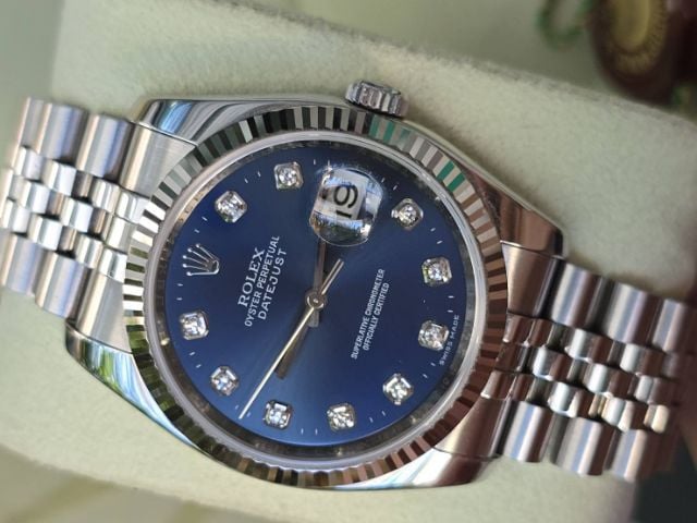 ROLEX OYSTER PERPETUAL DATEJUST Blue Dial (King) รูปที่ 6