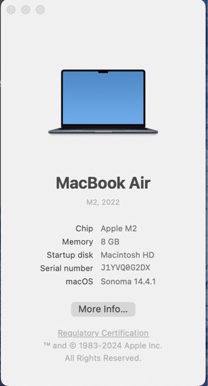 MacBook Air M2 SSD512 Ram 8 รูปที่ 12