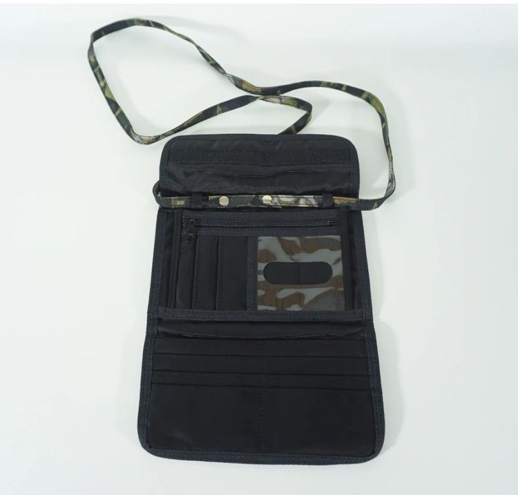 กระเป๋าสตางค์ สะพายข้าง  Jean Paul Gaultier JPG Face M  ayakovsky Camo Shoulder Clutch Wallet Bag  รูปที่ 10