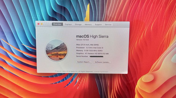 iMac 21.5" i3 Mid2010 HDD 1 TB RAM 8 GB รูปที่ 2
