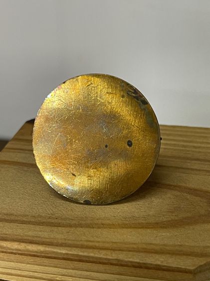 ช้างสามเศียร ที่เสียบนามบัตร ทองเหลืองลงยาโบราณ รูปที่ 6