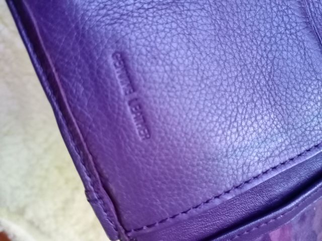 กระเป๋าสตางค์หนังแท้สีม่วง colorado รูปที่ 5