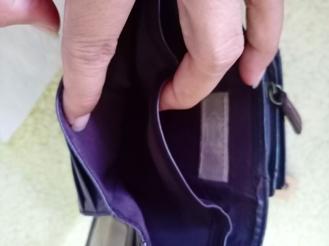 กระเป๋าสตางค์หนังแท้สีม่วง colorado รูปที่ 4