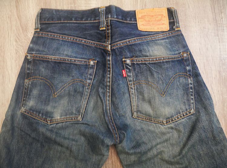 LEVIS VINTAGE CLOTHING LEVI'S LVC 551 ZXX big E made in USA.  รูปที่ 10