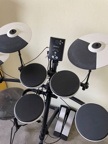 กลองชุดไฟฟ้า Roland TD-1K V-Drums Kit ระบบทุกอย่างใช้งานได้ตามปกติเหมือนของใหม่ แถมเก้าอี้และหูฟังให้พร้อมใช้งาน รูปที่ 2