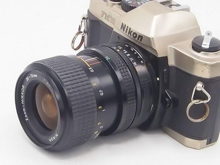 กล้องใช้ฟิลม์ NIKON FM 10 พร้อมเลนส์ซูม NIKON 35-70 ปรับโฟกัสเอง ขึ้นฟิลม์เอง ถอดเปลี่ยนเลนส์ได้ รูปที่ 4