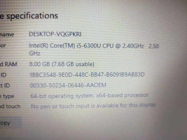 Notebook Dell Core i5-6300U  Gen6  Ram:8 gb HDD:500 GB Body สวย พร้อมใช้ แบตดี รูปที่ 5