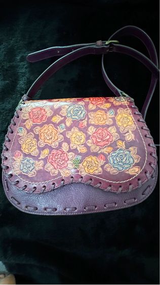 อื่นๆ หนังแท้ หญิง ม่วง ANNASUI กระเป๋าสะพายลายนูน