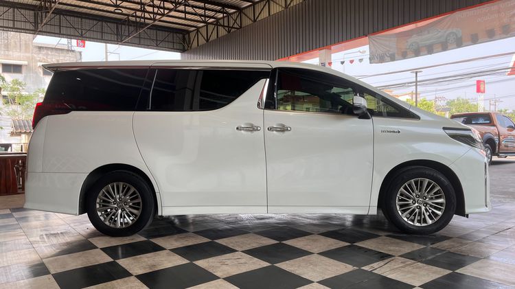 Toyota Alphard 2019 2.5 Hybrid SR C-Package E-Four 4WD Van ไฮบริด ไม่ติดแก๊ส เกียร์อัตโนมัติ ขาว รูปที่ 4
