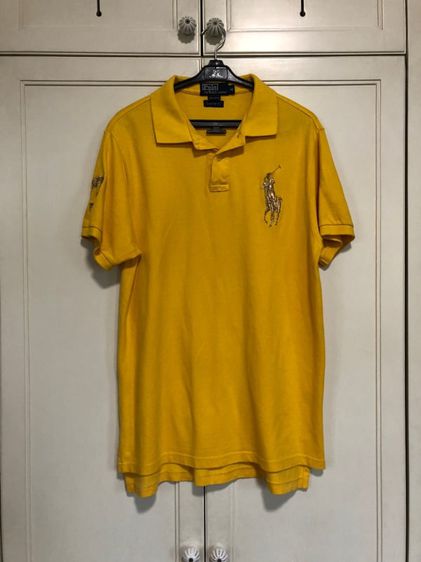 เสื้อโปโล เหลือง แขนสั้น Polo Ralph Lauren size M
