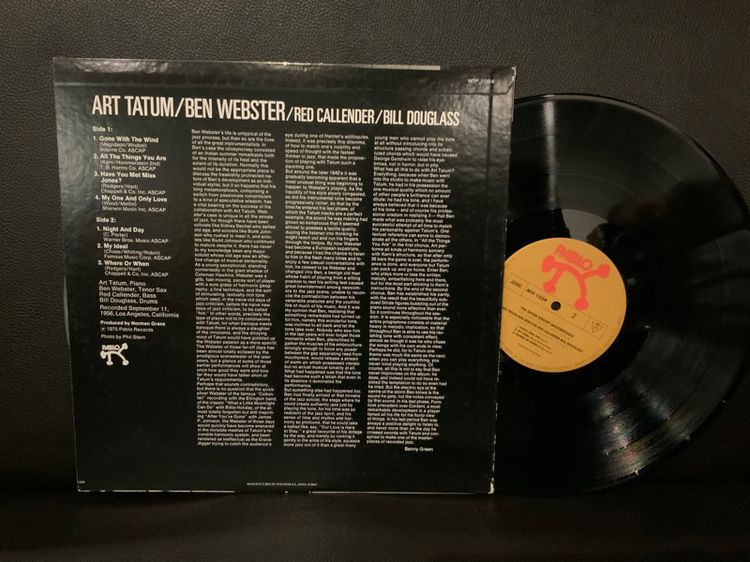 ขายแผ่นเสียงแจ๊สเป่า Saxophone 🎷 Jazz หวานนนเจี๊ยบ Art Tatum Ben Webster  The Tatum Group Masterpieces Japan 🇯🇵 LP Vinyl ส่งฟรี รูปที่ 3