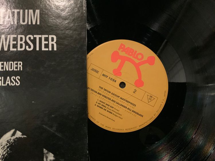 ขายแผ่นเสียงแจ๊สเป่า Saxophone 🎷 Jazz หวานนนเจี๊ยบ Art Tatum Ben Webster  The Tatum Group Masterpieces Japan 🇯🇵 LP Vinyl ส่งฟรี รูปที่ 2