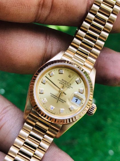 ROLEX OYSTER PERPETUAL DATEJUST 18k.Gold Dial (Lady) 69178
 รูปที่ 7