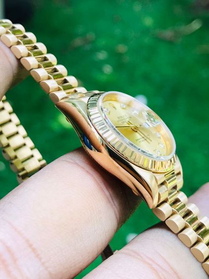 ROLEX OYSTER PERPETUAL DATEJUST 18k.Gold Dial (Lady) 69178
 รูปที่ 13